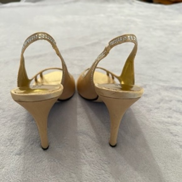 Valenti Franco Women's High Heels Sequin 10 Gold - Picture 4 of 16